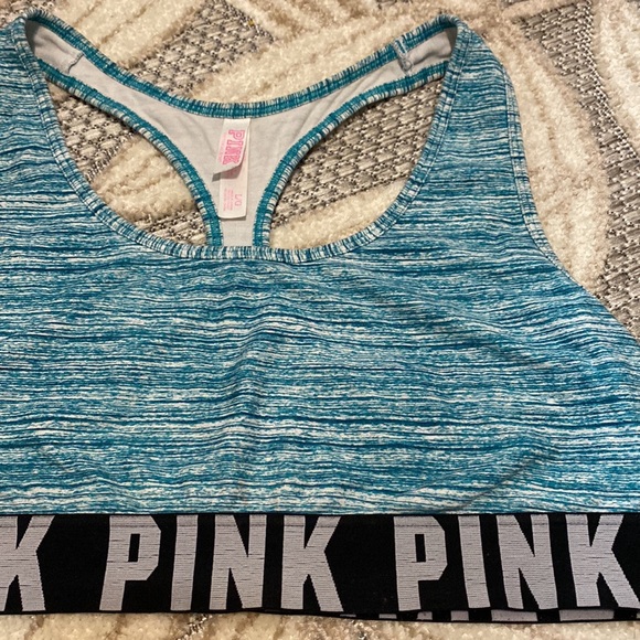 Pink Racerback Sports Bra - Picture 2 of 4